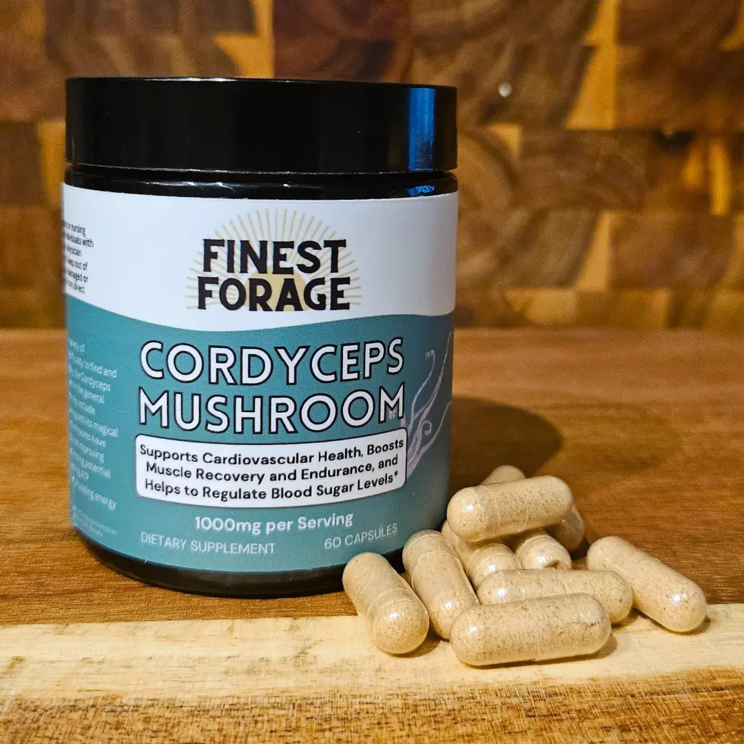 Finest Forage Cordyceps Powdered Extract Capsules